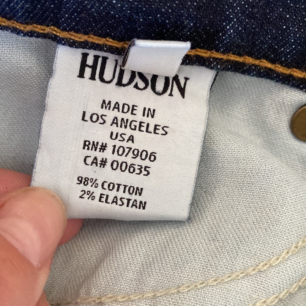 Hudson Jeans Collette Skinny HOLL Denim Dark Blue Ankle Mid-Rise Jeans - 28 - Picture 6 of 10